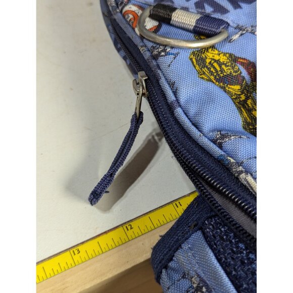 Star Wars Kids Backpack With BB-8 R2-D2 & C-3PO Print - Blue pottery Barn Kids - Picture 8 of 9